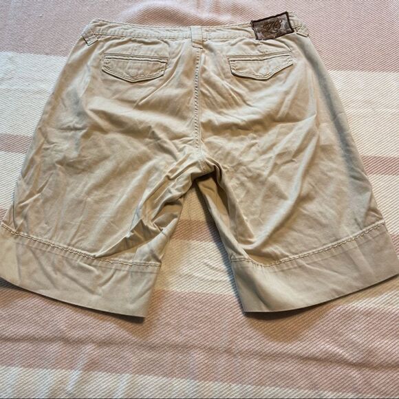 Z Cavaricci Light Khaki Shorts, Size 10 - Picture 2 of 11